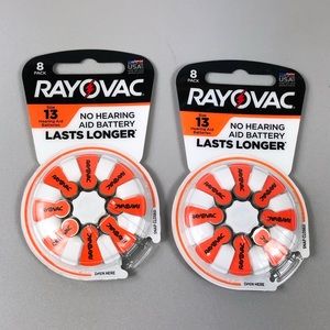 Rayovac Battery Hear Aid 13 8pk Bundles